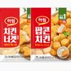 하림 팝콘치킨 1kg + 치킨너겟2 1kg