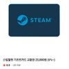 스팀월렛 25000원권+삼성월렛