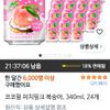 코코팜 피치핑크 복숭아 340ml 24개