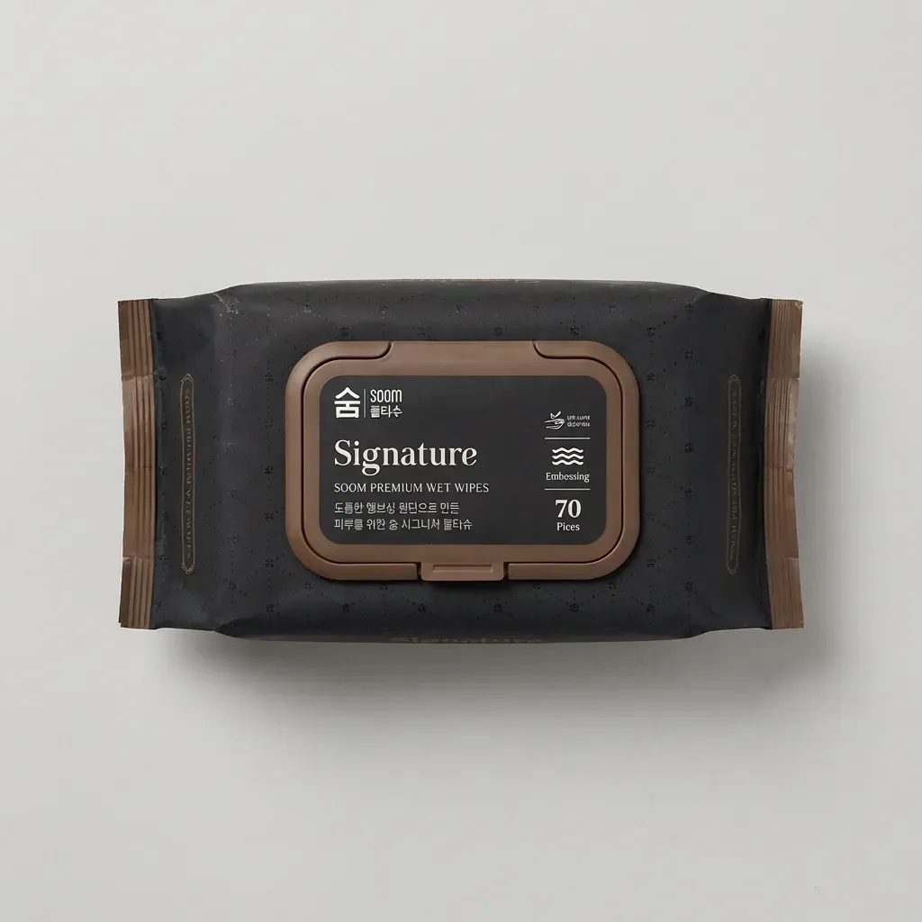 숨 시그니처 물티슈, 63gsm, 70매, 10팩